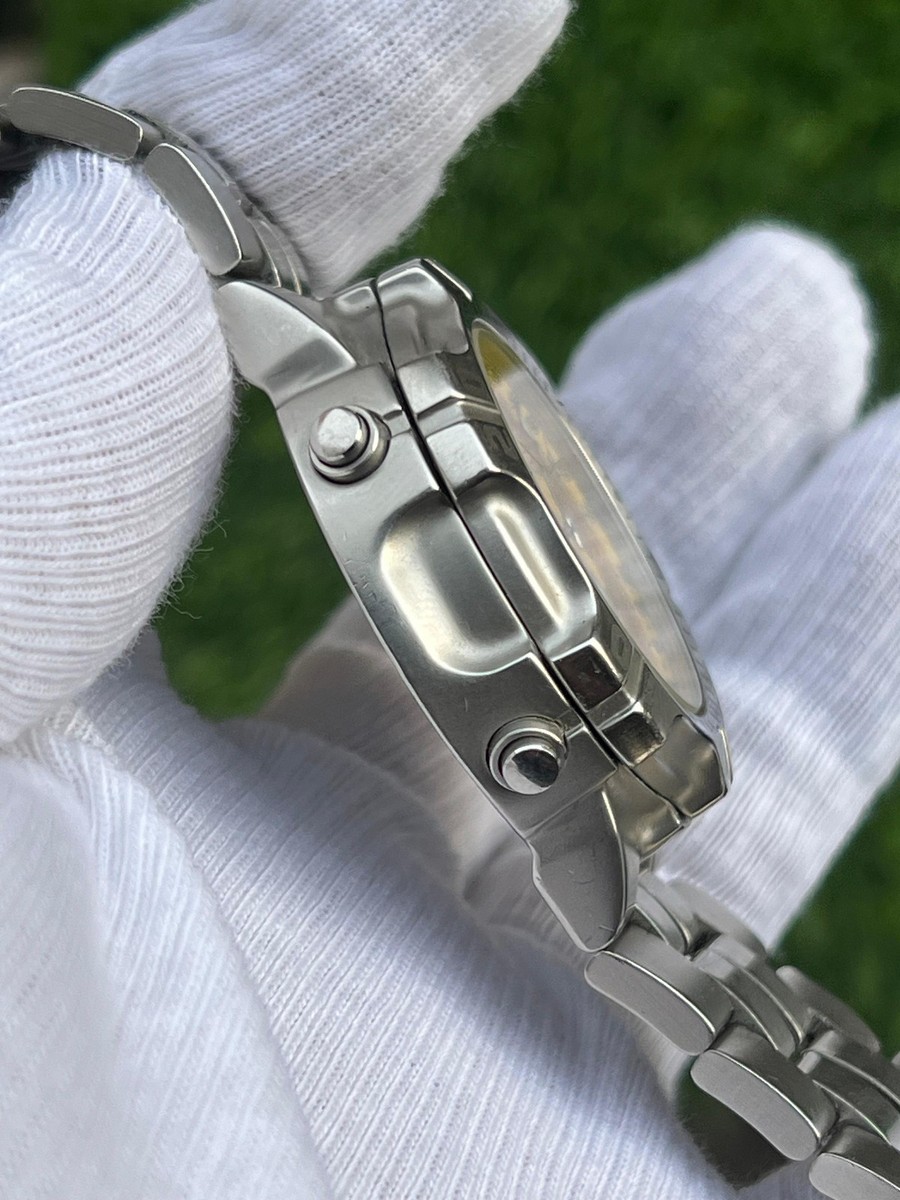 Seiko Chronograph Alarm 7T32-6K50 Quartz Date Yellow Men's Watch