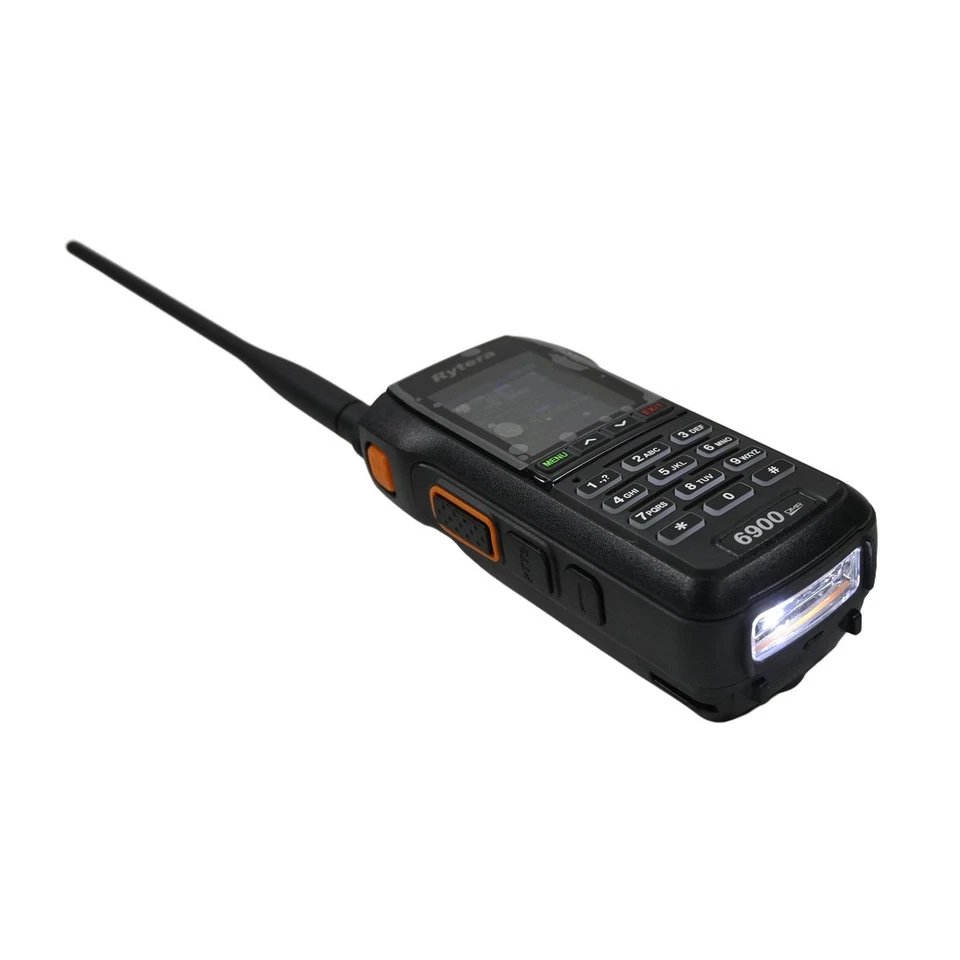 6900DMR Wallkie Talkie DMR USB C Flashlight GPS APRS Bluetooth Ham Two Way Radio - Image 3 of 4
