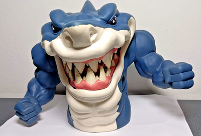 Street Sharks - Ripster - Handpuppe - 1994 - Mattel - BESCHREIBUNG LESEN