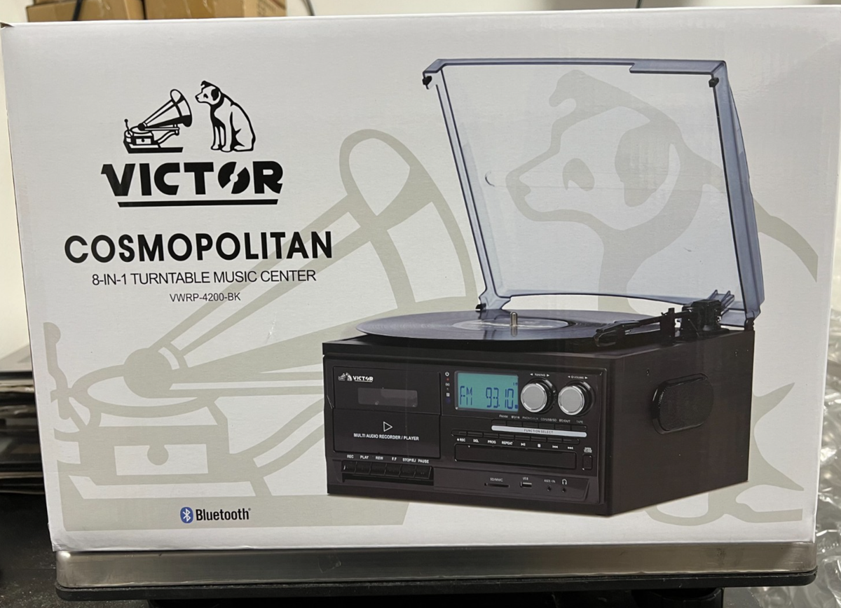 Victor Remote Cosmopolitan 8-in-1 Turntable Victor VWRP-4200 for