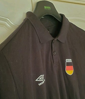 Vintage Umbro Germany National Football Team Polo Shirt Mens XL