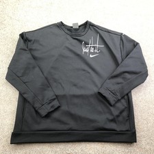 Nike Sweatshirt Womens Large Black Fleece Crewneck Just Do It Graphic Logo