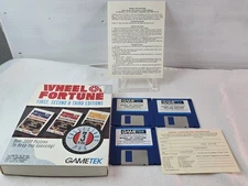 Vintage Game Tek Wheel of Fortune First, Second, & Third Editions" Floppy Disk 