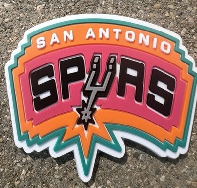 San Antonio Spurs LOGO- Die Cut Laminated Decal, Magnet, Wall Fat Head Style