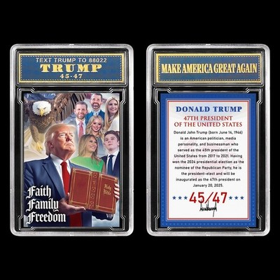 Donald Trump JD Vance Collector's Trading Card - Gem Mint 10 Rated - Iconic 2026