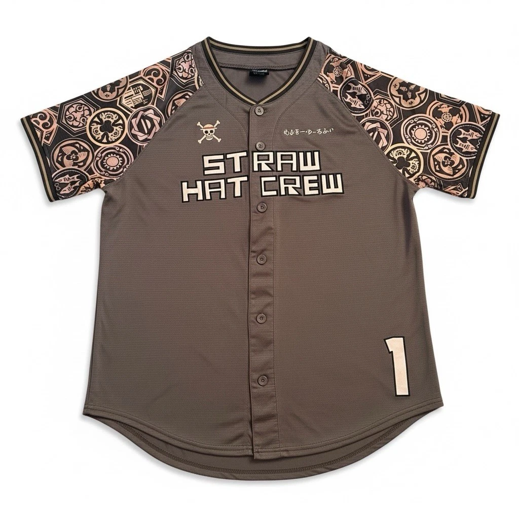 One Piece Straw Hat Crew Luffy Baseball Jersey