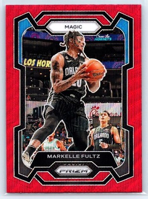 2023-24 Panini Prizm #252 Markelle Fultz Prizms Ruby Wave