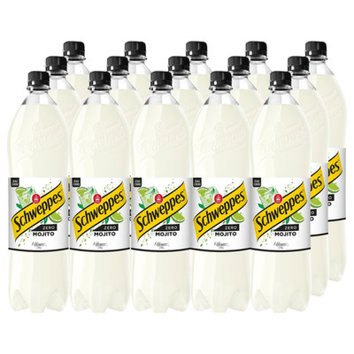 Schweppes Zero Mojito, Limette-Minze, zuckerfrei, 15 x 0,85 l
