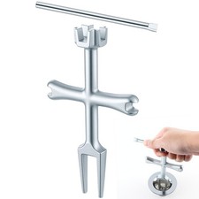 Enhon 4 Sided Drain Strainer Wrench with Sliding Handle for Bath/Shower Sink ...