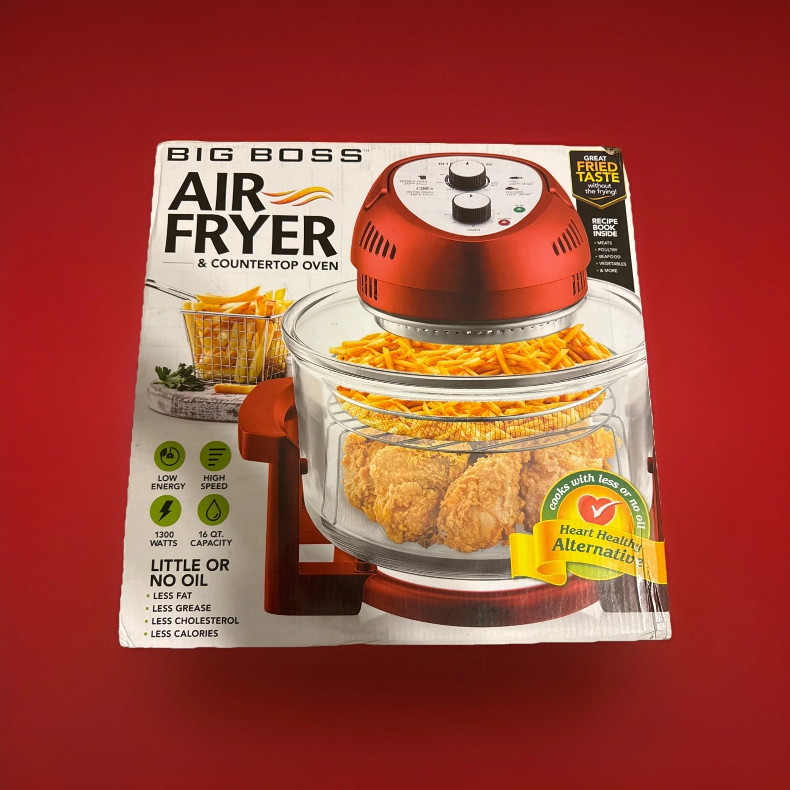 Big Boss 8605 16qt 1300W Air Fryer & Convection Oven - Black