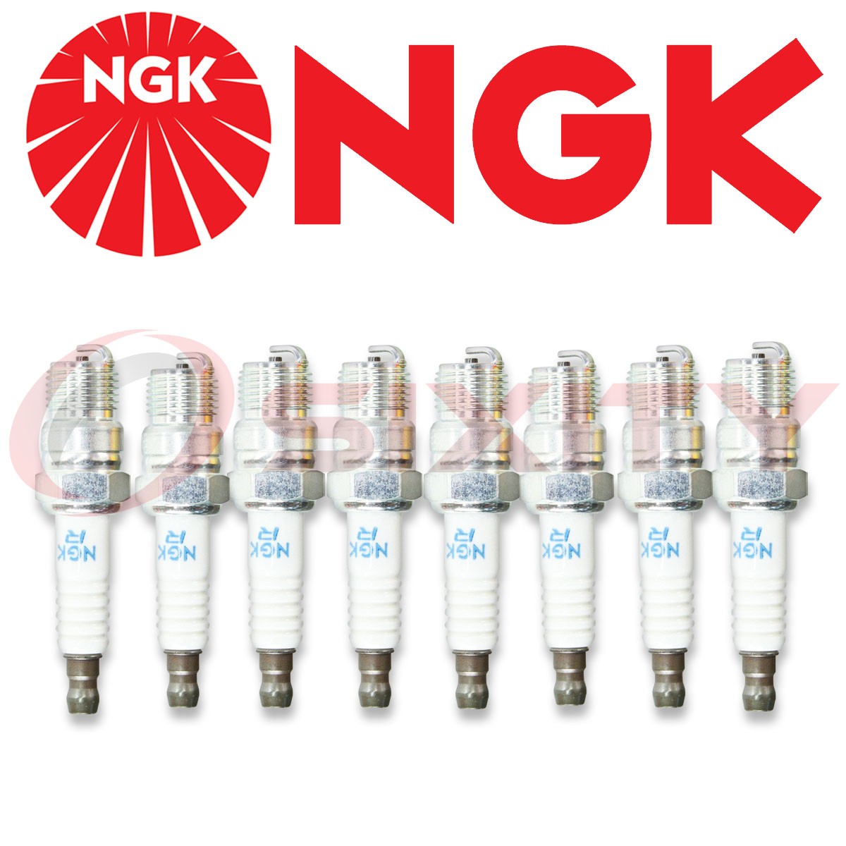 8 PCS  NGK 4323 Nickel Spark Plugs BR6FS