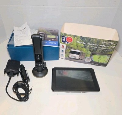 Magellan RoadMate RV9365T-LMB GPS Unit For RVs, Large 7'' Screen (SD Missing)