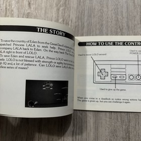 Adventures of Lolo Instruction Manual Booklet Only Nintendo Nes Authentic