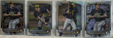 Bowman 2024 Bowman Chrome Milwaukee Brewers Prospects 4-Card Lot 