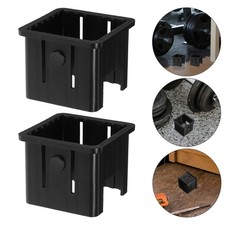 4Pcs Durable Hollow Tube Bushing Sleeves for Fitness Equipment Gym Use Black