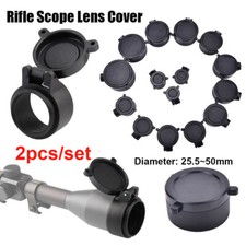 Rifle Scope Quick Spring Protection Objective Lense Lid Lens Cover Flip Up Cap 2