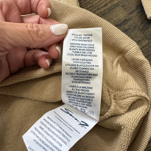 Tan Pullover Hoodie Neutral Safari Kangaroo Pocket SEVEN7 *NWT* / Sz XL - Picture 15 of 15