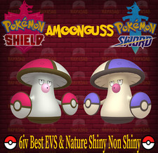 Pokemon Sword & Shield Amoonguss 6IV Shiny & Non 🌟Shiny🌟 Best EVs & Nature