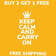 Keep Calm And Carry On Vinyl Decal Sticker Keep Calm And Carry On Vinyl Decal Sticker