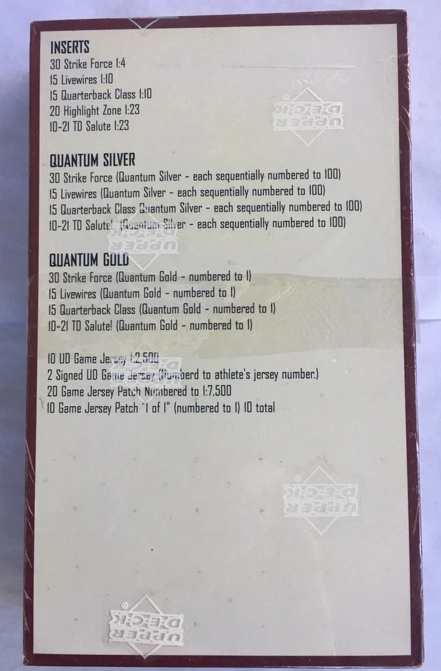 Caja de fútbol 1999 cubierta superior sellada de fábrica paquete de 24 Foto 2 de 3