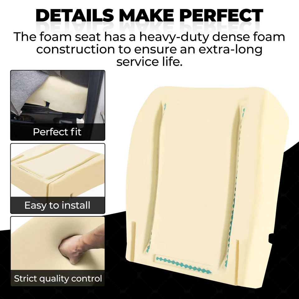 For 03-23 Chevy Express & GMC Savana Van Driver/Passenger Seat Foam Pad Cushion - Image 4 of 4