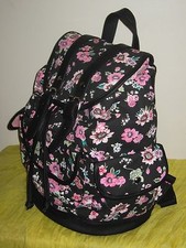 Candie's Floral Print Backpack Bag Black Trim - NWT Retail 60.00  AS34