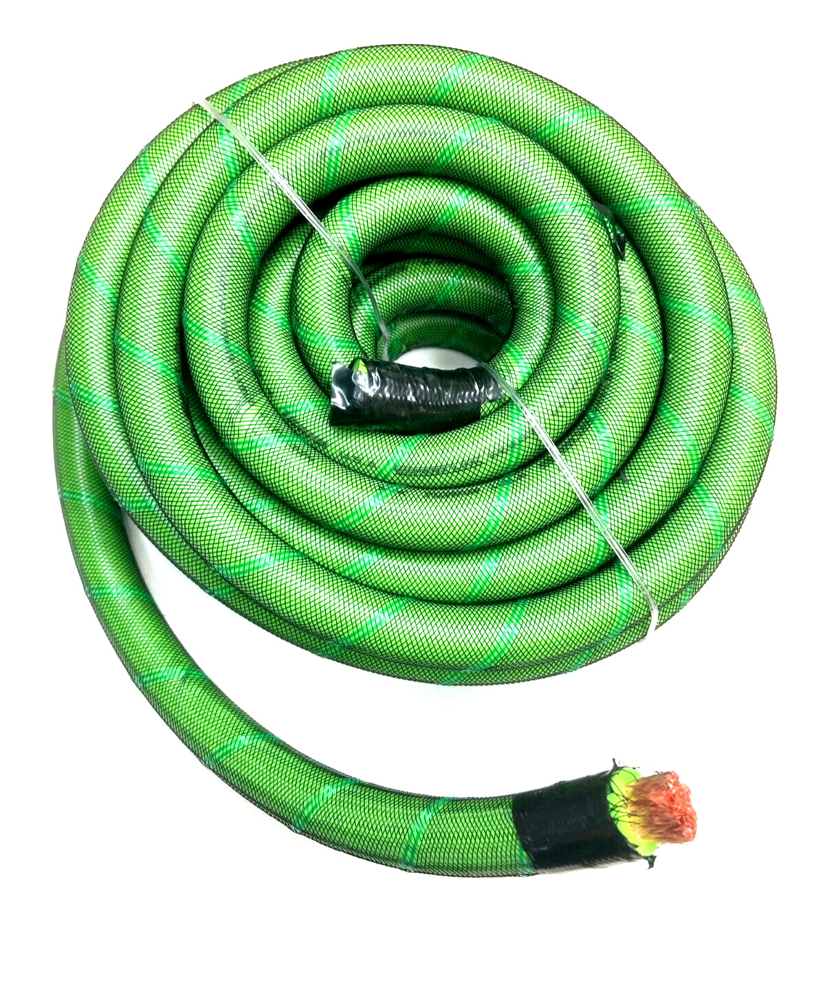 50ft GREEN Braided OFC Wire Strands Copper Marine Cable 1/0 Gauge AWG Heavy Duty