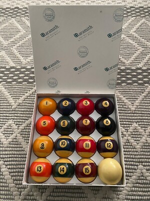 Vintage Aramith Standard Billiard Balls 2 1/4  Phenolic Resin Pool Ball Set