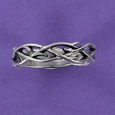 Crown of Thorns Ring Sterling Silver Jesus Cr...