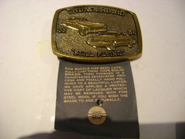 Ford Thunderbird Belt Buckle- Vintage - image 2