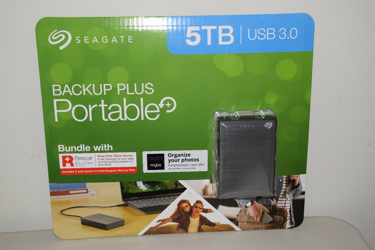 Seagate Backup Plus Portable HD Drive 5TB STHP5000600 /Laptop