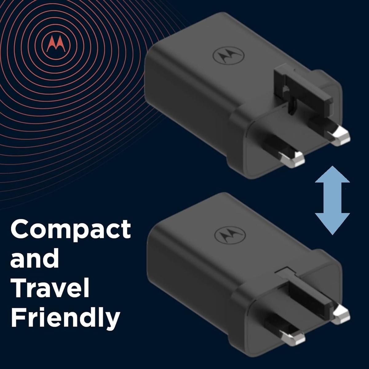 Original Motorola TurboPower 30W UK Main Wall Charger Power Plug Only Black