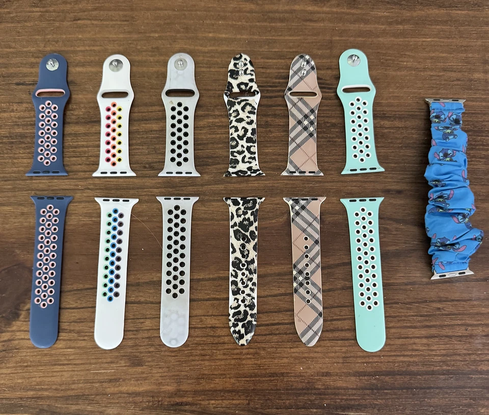 3- Apple Watch Series 3 38mm Silver Aluminum Case with Multiple Bands - Image 2 of 4