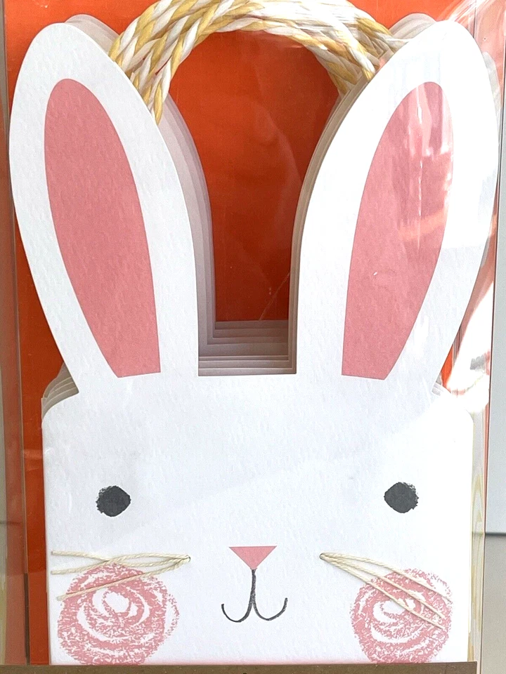 Meri Meri Easter Spring Bunny Party Bags (2) Sets Of 8 "Funny Bunny" New in Box - Image 3 of 4