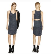 Wilfred Free Dress XXS Form Fitting Open Back Bodycon Gray Sleeveless Casual
