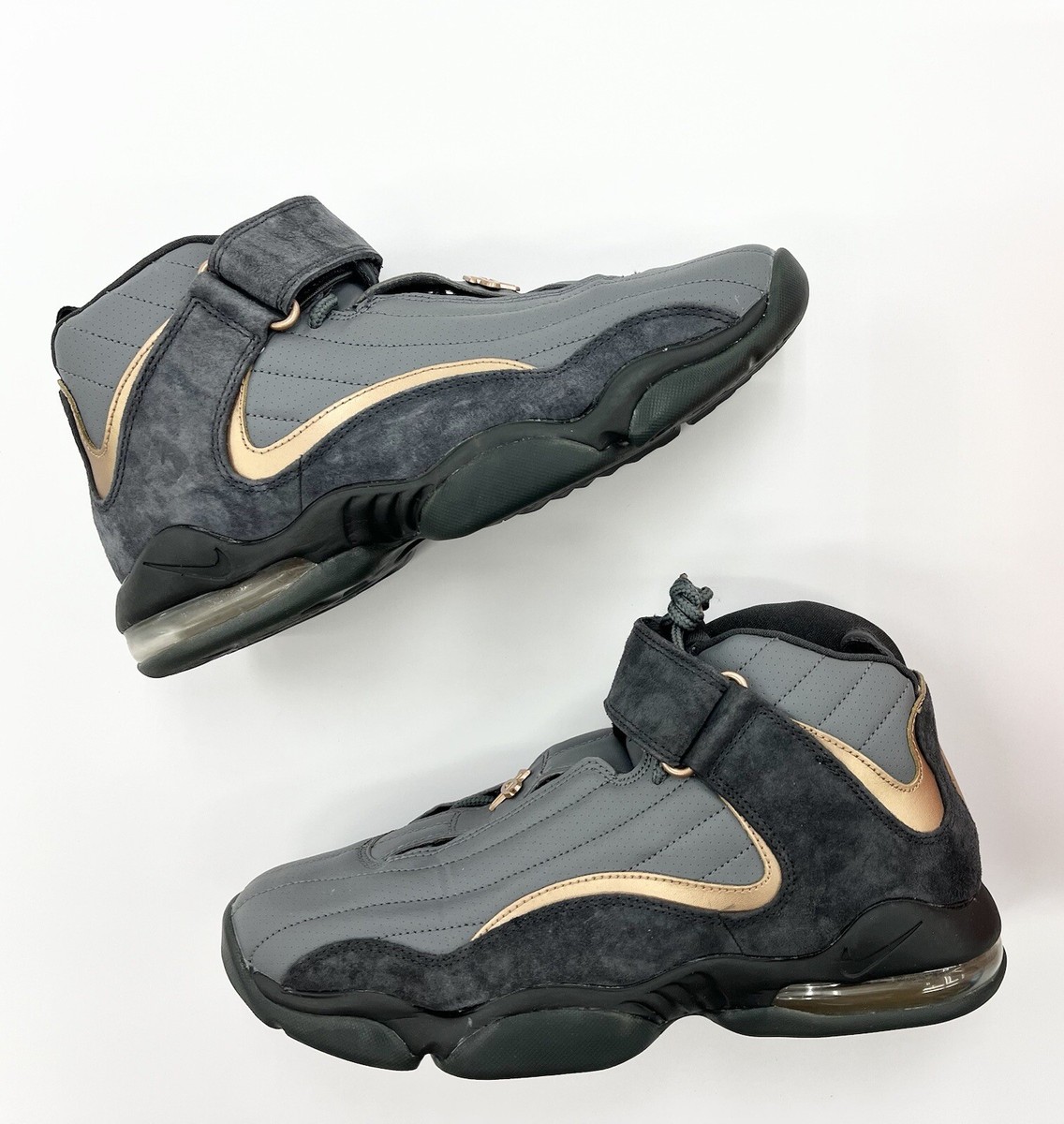 2014 Nike Air Penny IV Grey Copper Sz Men Shoe Hardaway Vtg