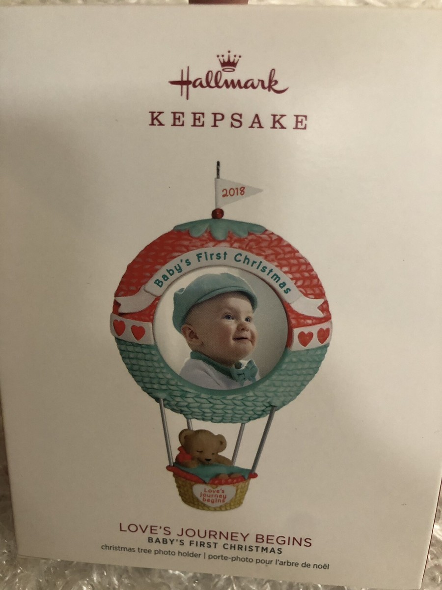 HALLMARK Keepsake 2018 BABYS FIRST CHRISTMAS ORNAMENT Love's
