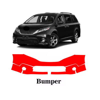 Precut PPF Paint Protection Film Front bumper For Toyota Sienna SE 2011-2017