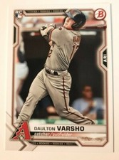 2021 Bowman DAULTON VARSHO Base RC Rookie Card #81 Arizona Diamondbacks. rookie card picture