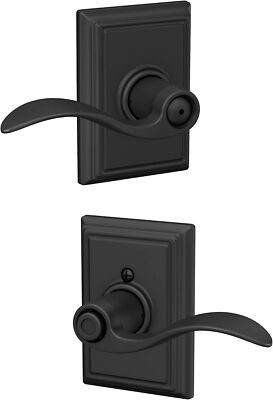 #ad Schlage Accent Privacy Bed Bath Door Handle with Addison Trim F40 ACC ADD $21.99