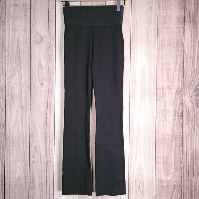 Peter Nygard Womens Leggings Black Slim Bootcut Pull On Stretch