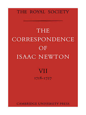 The Correspondence of Isaac Newton Newton Hall Tilling Paperback Volume 7