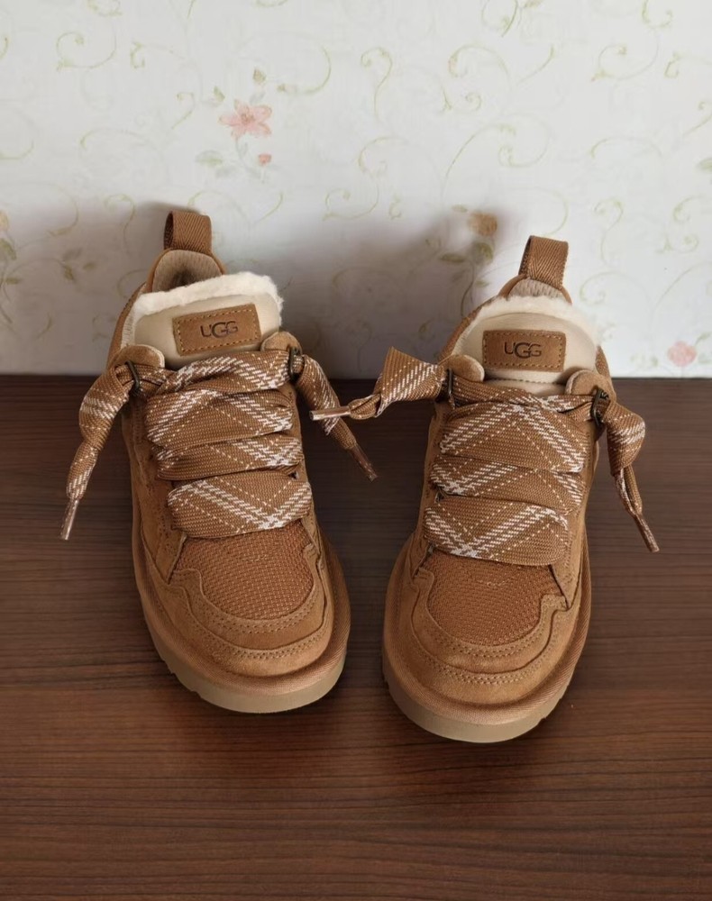 UGG Shoes Women's Winter Warm Lowmel Brown Sneakers