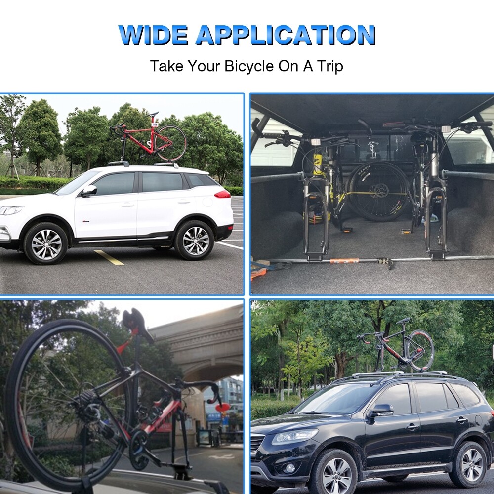 2 Packs Bike Block QR Alloy Fork Mount For Pickup Truck Bed Rack Carrier Holder