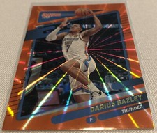 2021-22 Donruss Basketball Darius Bazley Oklahoma City Thunder Orange Laser #17