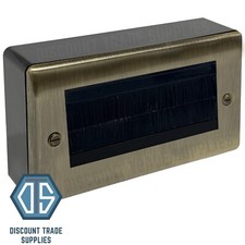 Antique Brass Switches & Sockets with 32mm Black Surface Pattress Back Box