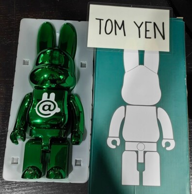 BE@RBRICK RABBIT + BE@RBRICK = R@BBRICK Green Chrome Ver 400