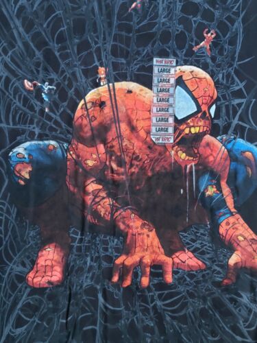 Marvel Bad Spider-Man Avengers Short Sleeve Mens Black T-Shirt L - Picture 2 of 5