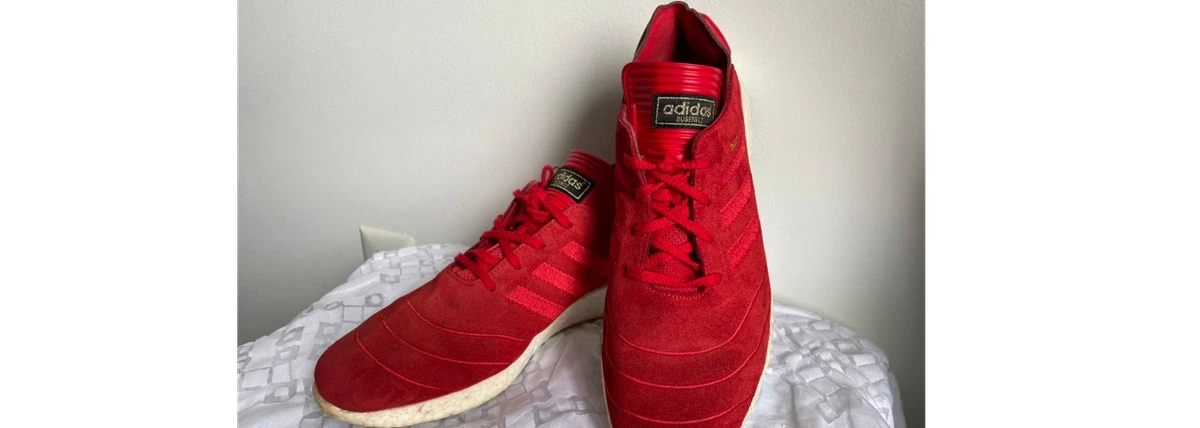 Adidas Busenitz Pure Boost Red Suede Shoes US Men s Size 9. eBay