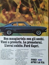 FORD  CAPRI -PUBBLICITA' D'EPOCA ADVERTIS ADV- 7️⃣